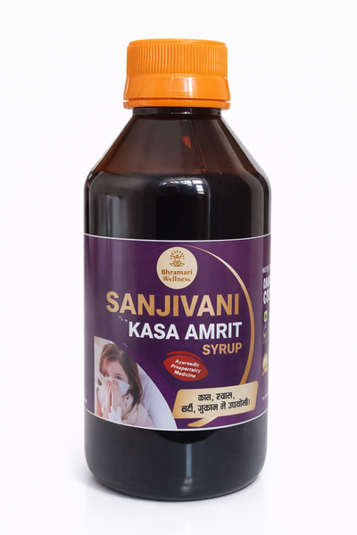 Sanjivani Kasa Amrit Syrup – Ayurvedic Herbal Syrup for Cough & Respiratory Support